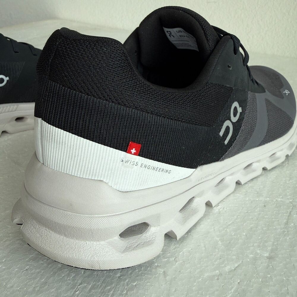 On Men's Cloudrunner Sneakers, Eclipse/Frost, 13 Medium US Running Shoes - Picture 15 of 16